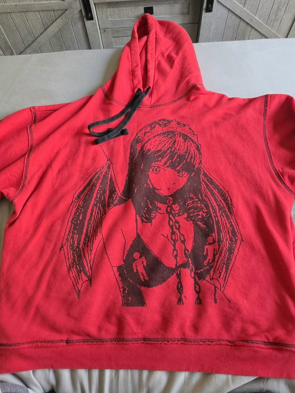Billie Eilish The World’s A Little Blurry Crying Anime Girl Red Hoodie 2021